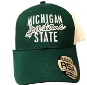 Michigan State Spartans Mens Big Back logo Stretch Fit hat Cap sz. Small Medium