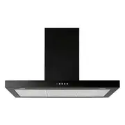 Falcon 90cm Infusion Canopy Rangehood - Black