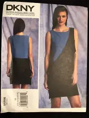 VOGUE PATTERN 1396 DRESS DKNY DESIGNER MISSES SIZES 16 - 24 UNCUT