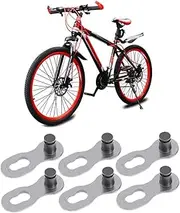 MUELODSIC Stainless Steel Bike Chain Connectors 3 Pairs for 10 Speed Chain Easy Installation No Tools Needed