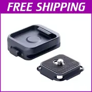 Quick Release Plate & Arca-Swiss Adapter for Cameras – 1-Step Secure Mount