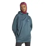 Women's adidas AEROREADY Game & Go Fleece Hoodie Color: Arctic Night Sz: Small