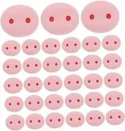 OHPHCALL 50pcs Realistic Resin Pig Nose Handmade Crochet Nose for Boys and Girls Stuffed Animals Easy to Apply Plush Toy Accessories