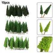 Brand New Model Trees Pine Trees Model 10pcs 3 Different Greens DIY Gifts