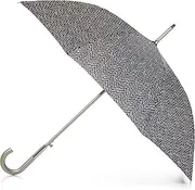 totes Auto Open Water-Resistant Eco J Stick Umbrella, Multi Dash, One Size