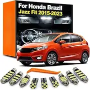 LED Interior Light Dome Plate Lamp Kit, For Brazil Mexico Chile Honda Jazz Fit 2015 2016 2017 2018 2019 2020 2021 2022 2023