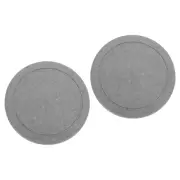 2 Pack Round Diatomite Drink Coasters 12Inch, Dark Gray