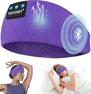 Sleep Headphones Headband Bluetooth 5.4, TOPOINT Sports Headband Earphones Sleeping Bluetooth Wireless with USB C for Women Men Sports Gifts Workout Jogging Yoga Insomnia Air Travel Meditation
