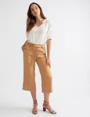 Katies Linen Crop Pants