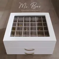 在飛比找momo購物網優惠-【Ms. box 箱子小姐】美式風格頂級木製珠寶盒(飾品盒/