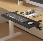 Ergonomics Desk Extender Tray,30"X9.9" Table Mount Arm Rest Shelf,90° Foldable