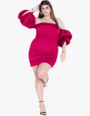 NEW Lipstick Pink City Chic Payton Mini Formal Dress 18 $189