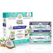 GuruNanda Teeth Whitening Strips with Coconut Oil - 7 Day Treatment