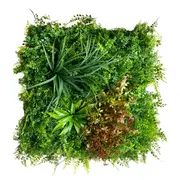 4pcs Lush Wild Savanna Artificial Plant Square Panel