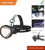 Super Bright LED Headlamp - Adjustable Rechargeable Flashlight for Outdoors