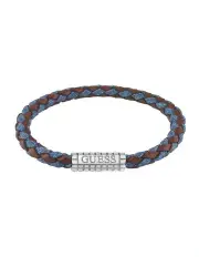 [Guess] Lego Leather Bracelet in Silver
