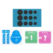 Webcam Cover Slide 0.3mm Round Laptop Camera Cover Black 12 Pack