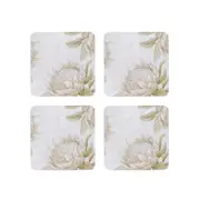 Madras Link King Protea Square Coaster 10cm (Set of 4)