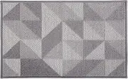Indoor Doormat 20"x 31.5" Front Back Door Mat Rubber Backing Non Slip Door Mats Inside Floor Mud Dirt Trapper Mats Entrance Front Door Rug Shoes Mat Machine Washable Carpet (Grey:Magic Geome)