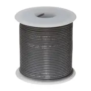 22 AWG Stranded Hook Up Wire, Gray, 25 ft, 0.0500" Dia, UL1429, 150V
