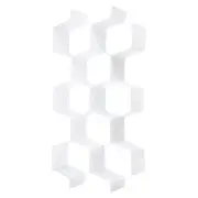 16 Pcs Plastic Adjustable Separator Drawer Organizer Divider, White
