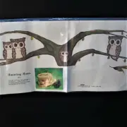 Vintage 1971 Haunting Hoots Owl Decoupage Cunningham Art Products Bubo Owlet