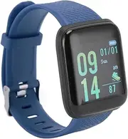 Zopsc Smart Watch for Men Women, IP65 Waterproof Fitness Tracker with Sleep Monitor, Calorie Counter, Message Reminder, Health Tracker for iOS 9.0 or Android 5.0 (Blue)