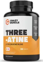 Creatine Monohydrate Pills - Keto Friendly Muscle Builder - 1,667 mg. 90 Tablets