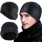 Windproof Skull Cap Helmet Liner Winter Thermal Athletic Cap Running Beanies Hat