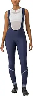 [CASTELLI] 4522550 VELOCISSIMA DT BIBT Tights Women's Black/Melon-Silver Reflex L