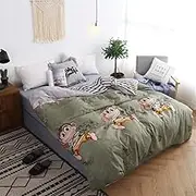 ZLYTQZHGBHD Women Pink Strawberry Printed Blanket Towel Zipper Queen King Size Towel was (Color : B19, Size : 200cmx230cm)