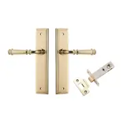 Iver Verona Door Lever Handle on Stepped Backplate Passage Kit