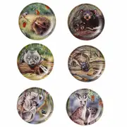 Ashdene Set 6 Native Animals China Trinket Dish Bowl New
