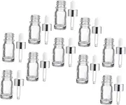 SHERCHPRY 5ml Plastic Dropper Bottles Essential Oil Sub-packing Bottles Beauty Sub Set
