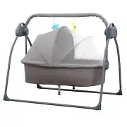 Baby bassinet with Mattress, Rocking Crib Co-Sleeping Cradle with Mosquito net