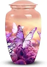PARUHAS Butterfly Urn - Funeral Urns For Adult Ashes Men - Funeral Urns For Human Ashes - Large Urns For Human Ashes Adult Female - Cremation Urns For Ashes For Women - Cremation Urns (Size-10Inch)