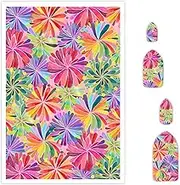 Briartw 10 Sheets Polymer Clay Transfer Paper - Per Sheet 5.82 x 3.93 inch Water-Soluble Transfer Sheets for DIY Clay Jewelry Making Disposable Stickers -Tropical Bloom Pattern