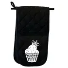 Cupcake Queen - Novelty Double Mitt Oven Gloves Double Kitchen Chef BBQ Mitts