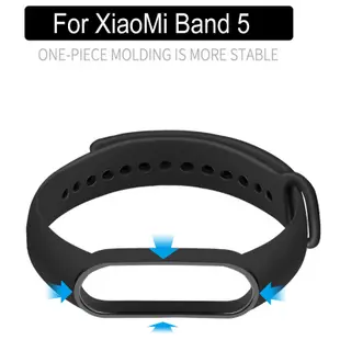小米手環6矽膠錶帶 Mi Band 5 純色矽膠錶帶 替換帶 xiaomi Mi Band 6 NFC版 運動錶帶