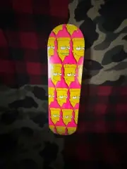 Pizza Skateboards Bart Simpson Pizza Face Spoof Deck. NOS in Shrink Wrap