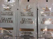 5 PACKETS HEMPZ GLOW GETTER SHIMMERING BRONZER TANNING LOTION
