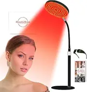 Beautiebeam Red Light Therapy Lamp for Face- Facial and Body Treatment with Adjustable Height Stand, 120 LEDs, 590nm, 660nm, 660nm+940nm - Alleviate Muscle Soreness, Skin Vitality