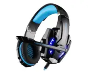 KOTION EACH G9000 3.5mm Gaming Headphone Over Ear Game Headset Noise Cancellation Earphone with Mic LED Light Volume Control for PS4 Laptop Tablet Mobile P