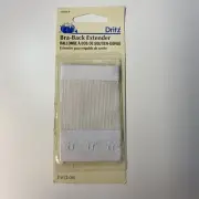 Dritz Soft Bra-Back Extender 2-1/4"-White 3 Hooks 56649-9 New Open PKG