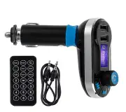 Wireless Bluetooth Car Kit LCD FM Transmitter MP3 USB Charger for Samsung Iphone