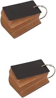 TEHAUX Sets Blank Alphabet Cards Portable Literacy Word Notepads Binder Ring Stationery for School Office Pcs