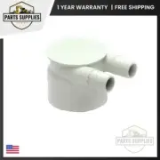 0363-20 Magic Plastic PVC Manifold 2" Slip x Dead End x (2) 3/4" RB Ports