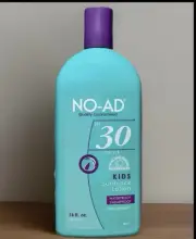 NO-AD Sunscreen SPF 30 - Kids Sunblock Lotion 16 oz Vintage 2004 UVA/UVB