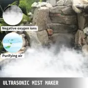 Ultrasonic Mist Fogger 10 Head Stainless Steel Pond Mister Humidifier 5kg/h for