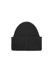 Rib knitted cap One size Grey